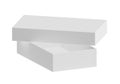 White Open Box Isolated on a White Background Royalty Free Stock Photo