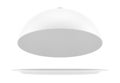 White opened cloche Royalty Free Stock Photo