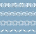 White openwork borders