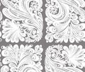 White openwork on gray background. Royalty Free Stock Photo