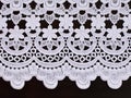 White openwork lace border