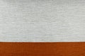 White and orange fabric detail texture Royalty Free Stock Photo