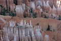 White and Orange Layers in Hoodoos in Bryce Canyon Royalty Free Stock Photo