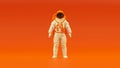 White Orange Spacewoman Spaceman Classic Spacesuit Astronaut Cosmonaut