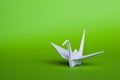 White origami bird Royalty Free Stock Photo
