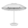 White outdoor beach, garden umbrella, parasol