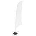 White Outdoor Feather Flag With Ground Fillable Water Base, Stander Advertising Banner Shield. Mock Up Products.