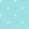 White outline daisy seamless in classic style on blue background. Elegant art