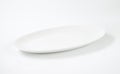 White oval plate Royalty Free Stock Photo