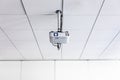 A white overhead projector on ceiling in a conference room/modern classroom Royalty Free Stock Photo