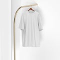 White t-shirt oversize on a hanger.