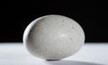 White ovoid stone Royalty Free Stock Photo