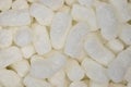White packing peanuts styrofoam popcorn packaging material. Royalty Free Stock Photo