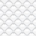 White padded leather upholstery vector seamless pattern.