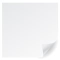 White page corner vector