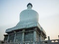 The White Pagoda at Beihai Park during sunset, Beijing, China