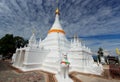 White pagoda and blue sky