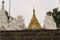 White pagoda of Hsinbyume Paya, Mingun. Myanmar