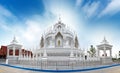 White Pagoda of Prajna Temple in Xishuangbanna, Yunnan Royalty Free Stock Photo