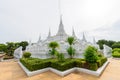 White pagoda of Wat Asokkaram