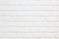 White paint brick wall for background texture design