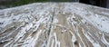 White paint peeling off over wooden surface Royalty Free Stock Photo