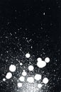 White paint splatter on black background Royalty Free Stock Photo