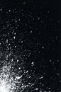 White paint splatter on black background Royalty Free Stock Photo