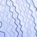 Free Stock Photo 12147 Paintbrush with Blue Wavy Lines on White Paper ...