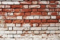 White painted aged brick wall background Royalty Free Stock Photo