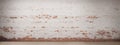 White painted old brick Wall panoramic background Royalty Free Stock Photo