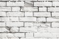 Niveous background of white painted old brick wall Royalty Free Stock Photo