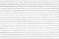 White painted old brick wall texture. Shabby rough whitewashed brickwork. Abstract light vintage background Royalty Free Stock Photo