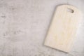 White painted pine wood cutting board Royalty Free Stock Photo