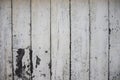 White painted wooden board photo texture. Natural wood background. Distressed rough lumber board