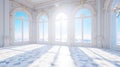 White Palace Marble Luxury Interior Wide Room