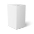 White paper box template.