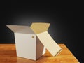 White paper box