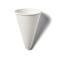 White Paper Cone Cup Isolated on White Background Royalty Free Stock Photo