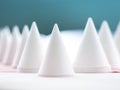 White paper cone for drinking water Royalty Free Stock Photo