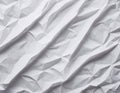 White blank crumpled wrinkled paper sheet texture pattern creative background