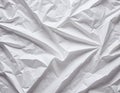 White blank crumpled wrinkled paper sheet texture pattern creative background