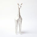 Paper Giraffe: A Cubist Faceting Inspired Japonism Art Piece Royalty Free Stock Photo