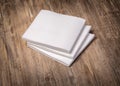 White paper napkin Royalty Free Stock Photo