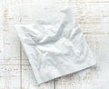 White paper napkin Royalty Free Stock Photo