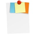 White paper with notes and magnet