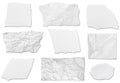 White paper ripped message background Royalty Free Stock Photo