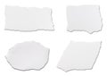 White paper ripped message background Royalty Free Stock Photo