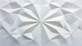 A white paper sculpture with a geometric pattern. Royalty Free Stock Photo