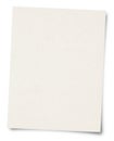 White Paper sheet isolated